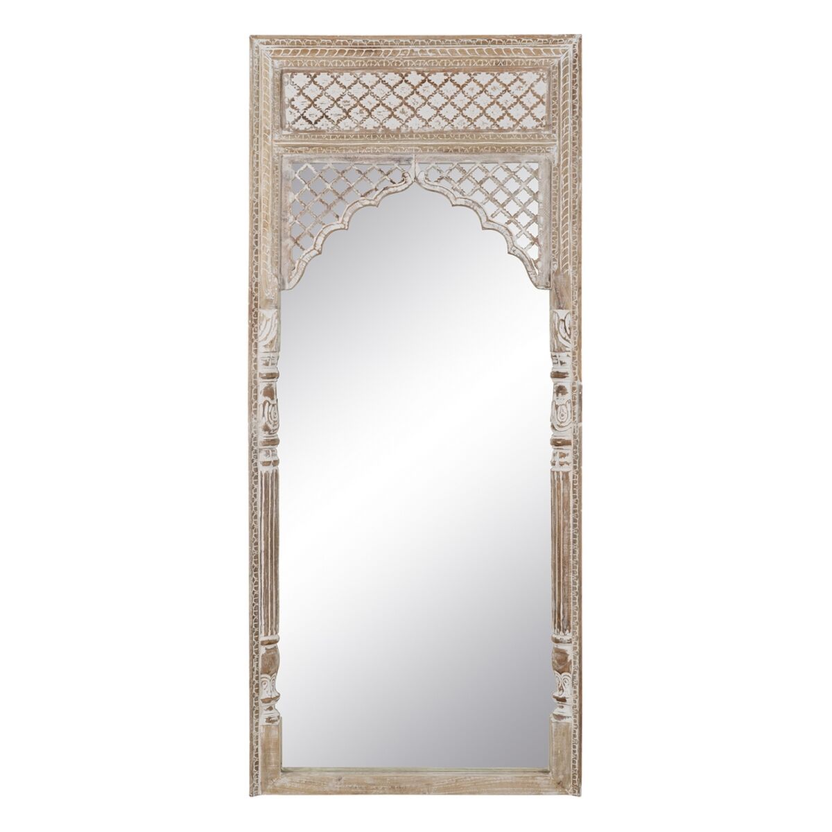 Dressing Mirror White Natural Vertical 76 x 7 x 176,5 cm